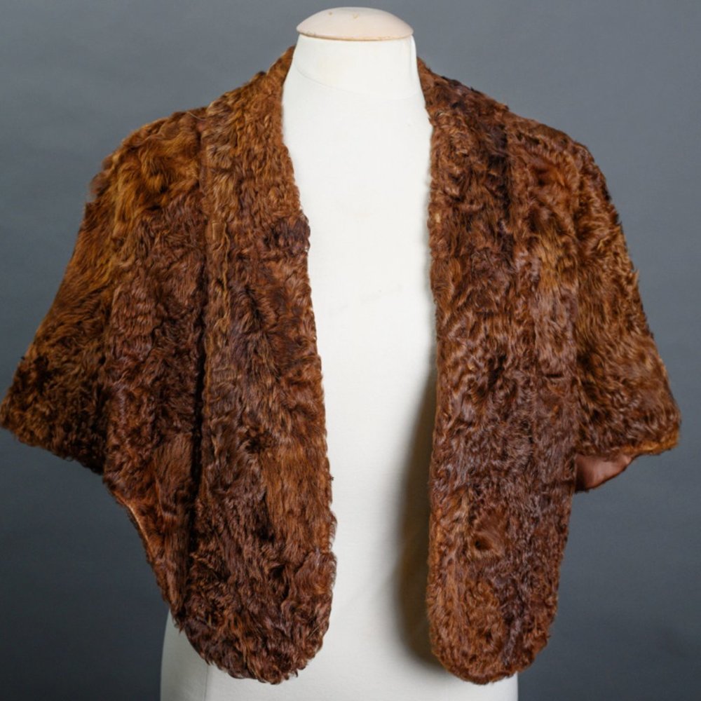 Vintage 50's Genuine Fur Cape Capelet Stole